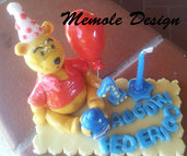 cake topper Whinnie the pooh memole design