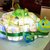 torta di pannolini a forma di tartaruga