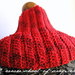 Schema Pattern per Red Passion, scaldacollo a mantellina a crochet uncinetto