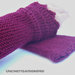 Scaldapolsi / guanti in maglia color melanzana 