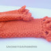 Scaldapolsi/guanti arancione - maglia e crochet 