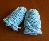 guanti neonato/muffole, lana baby