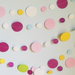 (5m) Ghirlanda di cerchi di carta colorata 