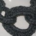 collana in lana con cerchi concentrici