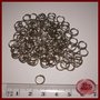 50x anellini acciaio inossidabile 8 mm. diam. 1 mm. di spessore