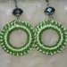 Bracciale e orecchino colore verde smeraldo...