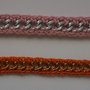 Bracciale con catena e cotone (disponibile anche in altri colori su richiesta)