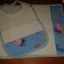 Set asilo Peppa Pig george inserto tela aida punto croce matassine dmc anchor