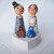 Sposini torta nuziale top cake topper in base figurine statuette