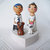 Sposini torta nuziale top cake topper in base figurine statuette