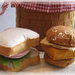 Set di Sandwich e Hamburger - giocattolo in feltro,bambini