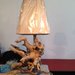 lampada legno mare spago