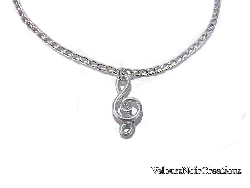 Collana Musicale Con Chiave Di Violino – Gioiello In Argento Per Appassionate Di Musica - 2