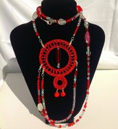 Collana etnica in perle veneziane