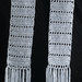 sciarpa elegante color argento con frange