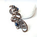 Anello in rame con lapis lazuli - PAVONE