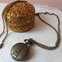 Collana vintage orologio con Parigi moda