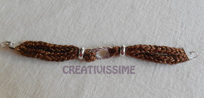 Glücksschmiedin Braccialetto Portafortuna Fatto A Mano 'Il Piccolo Yogi' - Rosa Con Ciondolo Loto Argento E Biglietto
