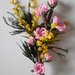 Mazzolino fiorito: fior di pesco e mimosa