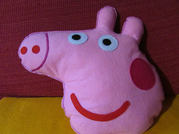 Cuscino Rettangolare Peppa Pig United Labels 50x40 Cm - Morbido Cuscino Con Peppa E Amici, Per Lettino E Divano, Regalo Bambini