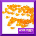 50 x perle bicono acriliche arancioni