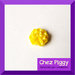 1 x cabochon - fiore giallo