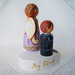 Personalizzato prima comunione torta decorazione figurini angelo