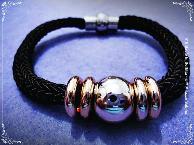 Bracciale In Codice Morse Con Perline Ematite, Placcato Argento, Regolabile Su Cordino Di Seta Nero - Gioiello Messaggio Segreto Per Amici, Lui/lei
