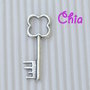 1 charm chiave 32x11mm