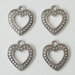 4 charms cuore 20x18mm