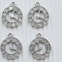 4 charms orologio 20x17 mm metallo vend.