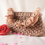 borsa donna in fettuccia fatta a mano all'uncinetto, crochet handbags