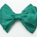 Fermaglio per capelli con fiocco in seta pura 100% verde // spilletta elegante per bambina