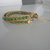 Bracciale moda primavera estate 2014 stile chan luu cordoncino cerato naturale e perle sfaccettate verde pastello