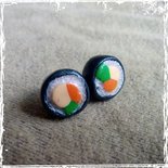 Miniblings sushi Orecchini Mangiare Giappone Maki pesce Asia 13 - moda orecchini gioielli fatti a mano inserisco orecchini