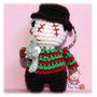 Portachiavi uncinetto Freddy Krueger Amigurumi