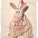 Sacchetto coniglio portapigiama- portapannolini bimbi