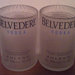 Bicchieri bottiglia vodka Belvedere tumbler vetro