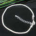 bracciale snake argentato con Moschettone  per perle a foro largo 21 cm