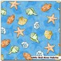 TESSUTI AMERICANI STOFFE COTONE BATIK PATCHWORK QUILTING APPLICAZIONI CUCITO CREATIVO - mare -