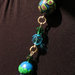 Collana realizzata a mano con perle fantasia in Fimo - "Aqua"
