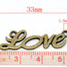 Ciondolo Connettore "Love" bronzo 33×10mm 