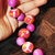 Bracciale artigianale in fimo "Dotty"