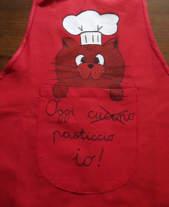 Grembiule Da Cucina Per Bambini 4-12 Anni | Impermeabile Con Tasca E Spallacci Regolabili | Frase 'Der Küche Bin Der Chef'