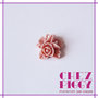 1 x cabochon floreale - ROSA ANTICO