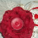 centrotavola cuore artigianale personalizzabile con candela per cerimonie matrimoni