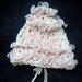 cappellino neonato Volant maglia a mano