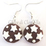 Orecchini fimo pan di stelle mulino bianco fimo handmade