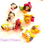 1 BOMBONIERa CIONDOLo CHARMS CALAMITE FIMO MAGNETI PRINCIPESSE  ALICE FROZEN MINNIE ARIEL CENERENTOLA BIANCANEVE