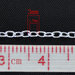 1mt catena,forzatina argentata 2x3 mm senza nikel